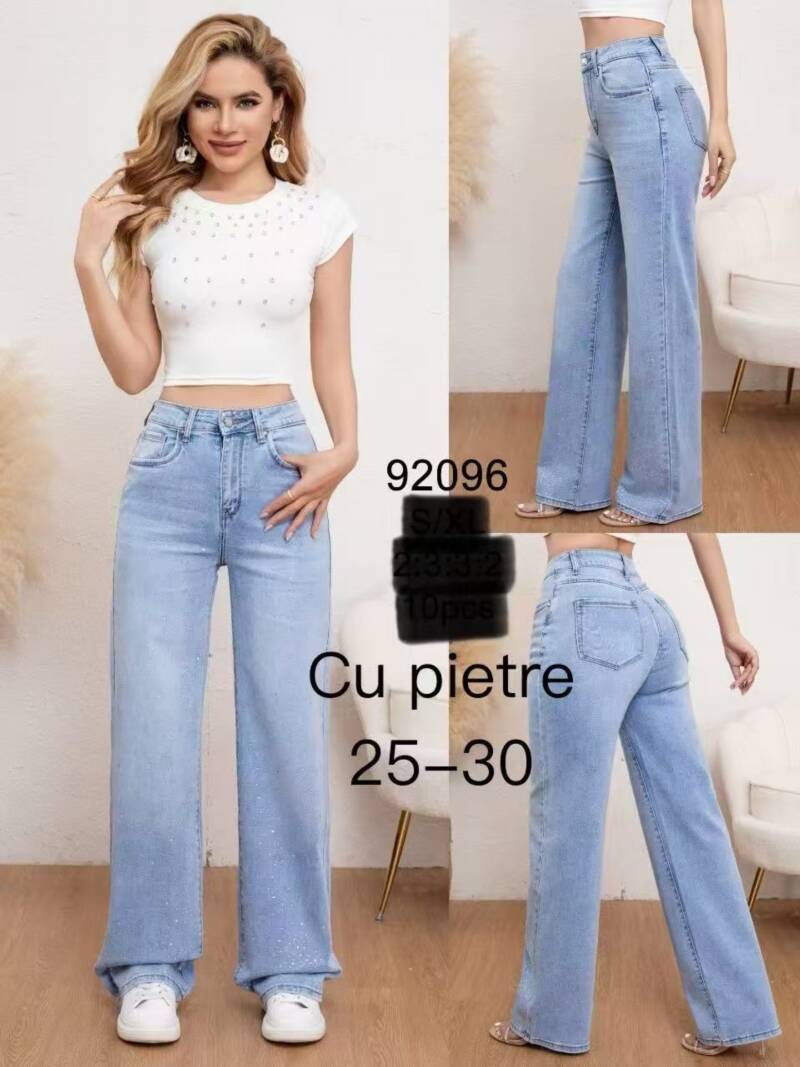 Spodnie damskie jeans Roz 25-30, 1 Kolor .Paczka 10 szt